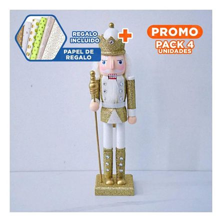 Pack4 Cascanuez Colorido en Multicolor Y+Papel de Regalo