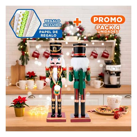 Pack2 Cascanuez Clasico en Tono Negro Y+Papel de Regalo Pack2 Cascanuez Clasico en Tono Negro Y+Papel de Regalo