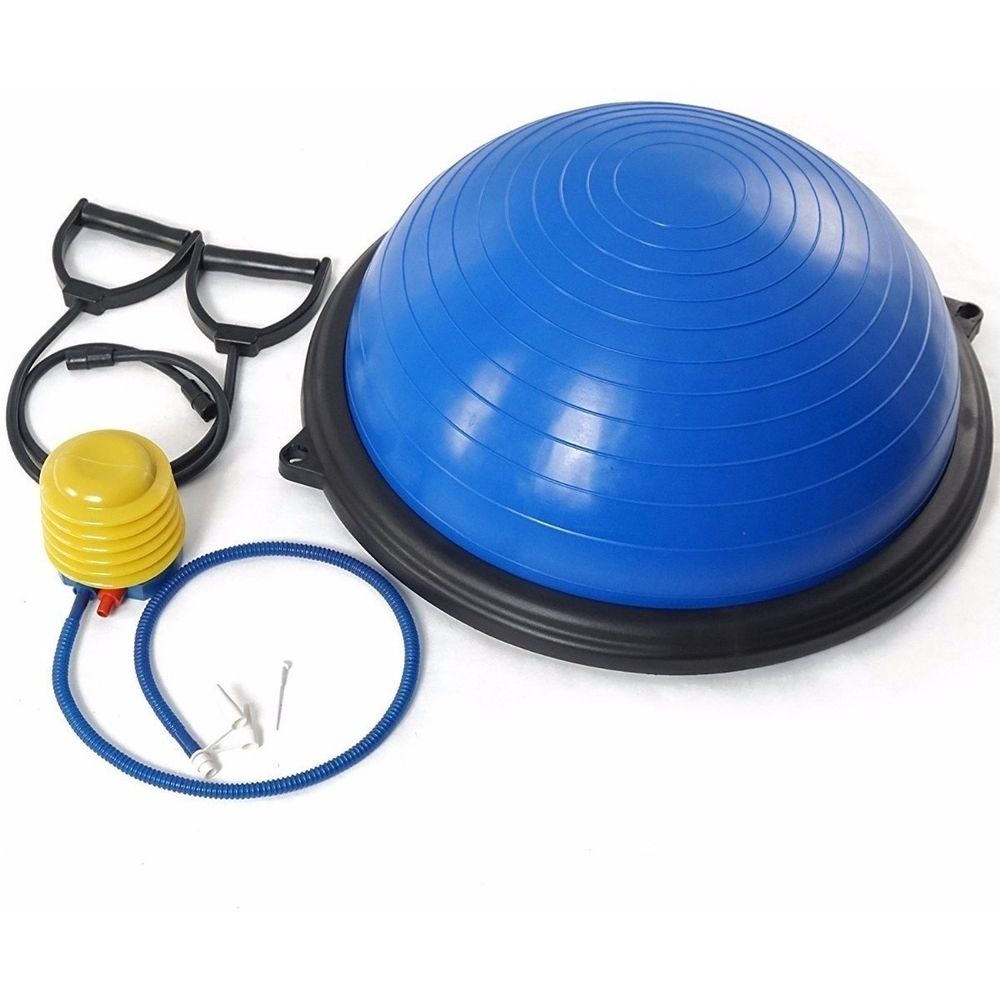 Pelota de Equilibrio Bosu + Ligas de Ejercicio + Inflador Pelota de Equilibrio Bosu + Ligas de Ejercicio + Inflador