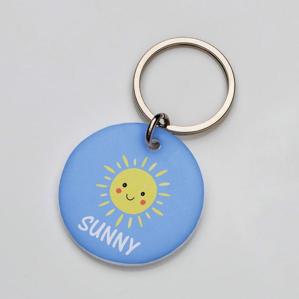 Placa de identificación perros gatos Verano Sol Placa de identificación perros gatos Verano Sol