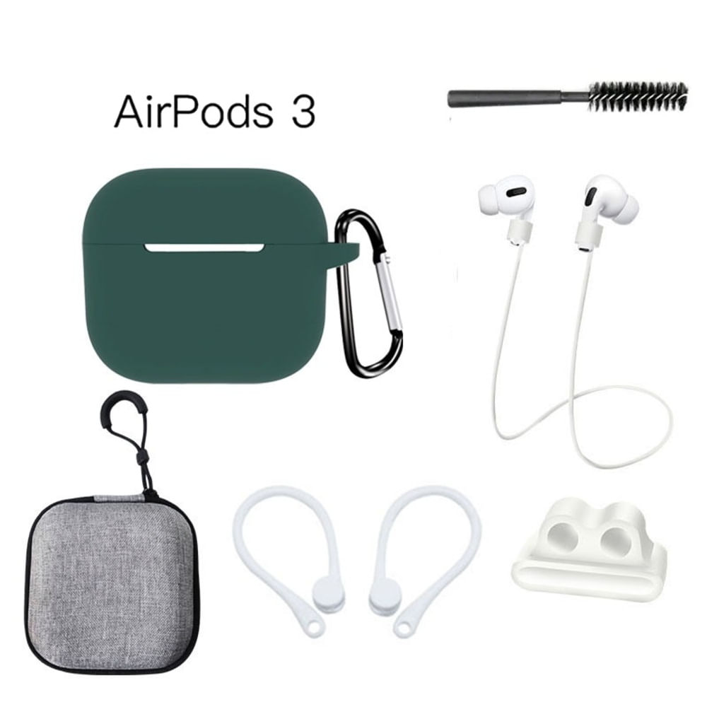 Case Estuche Funda para Apple AirPods 3 3era Tercera Generación Case Estuche Funda para Apple AirPods 3 - VERDE Case Estuche Funda para Apple AirPods 3 3era Tercera Generación Case Estuche Funda para Apple AirPods 3 - VERDE