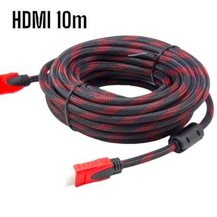Cable HDMI-HDMI con Filtro 10m 10metros Full HD 3D V1.4 Enmallado