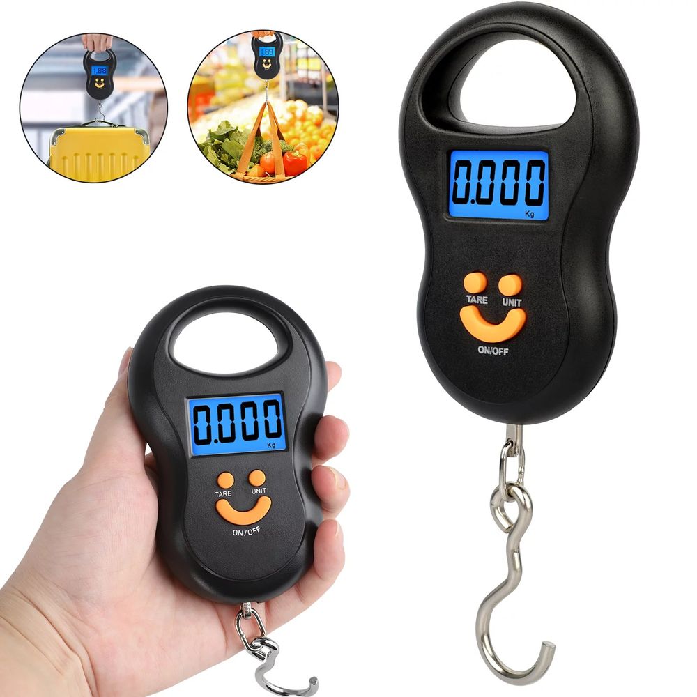 Balanza Electrónica Digital Viajero de Gancho 50 Kg 10g Balanza Electrónica Digital Viajero de Gancho 50 Kg 10g