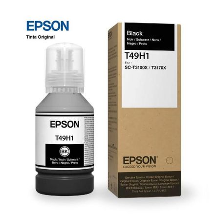 Botella de Tinta Epson T49H100 de140ml SC-T3100X- Negro Botella de Tinta Epson T49H100 de140ml SC-T3100X- Negro