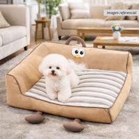 PetLounge  Cama en Forma de L para Perros Marron