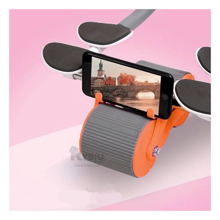 Rueda Abdominal Moderno 2 en 1 con Tablero Analogico Naranja