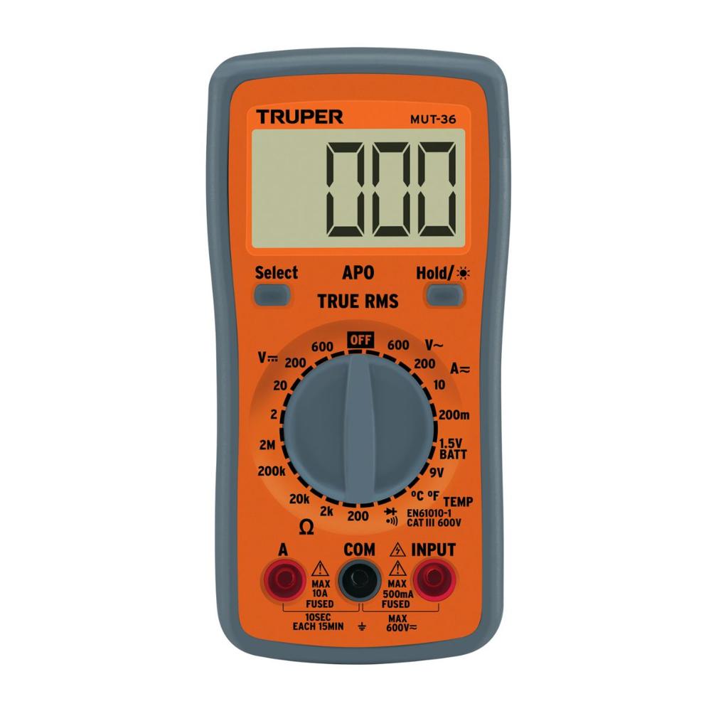 Multímetro digital profesional Truper MUT-36 Multímetro digital profesional Truper MUT-36