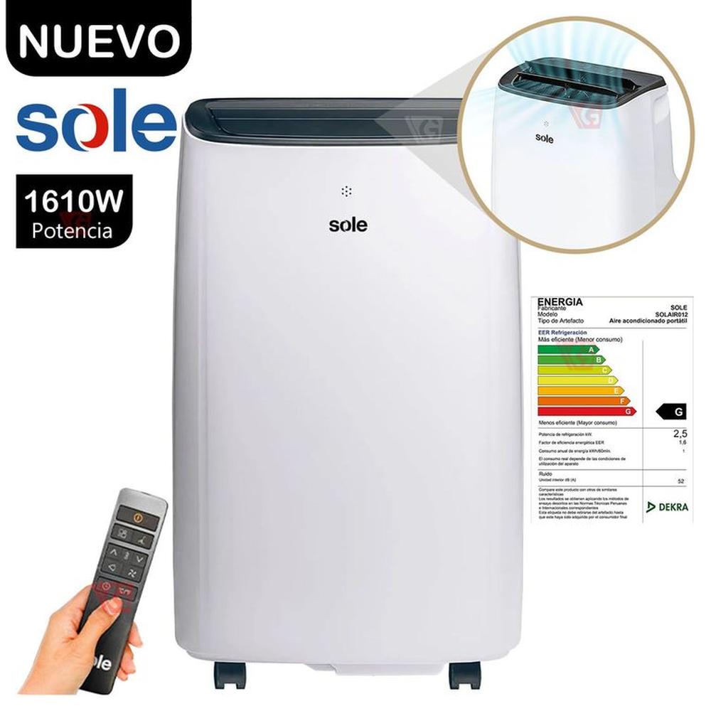 Aire Acondicionado Portátil Sole 12 KBTU SOLAIR012 Aire Acondicionado Portátil Sole 12 KBTU SOLAIR012