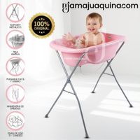 Bañera Plegable con Rack Multiuso TALI Pink