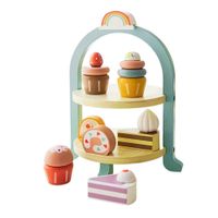 Set Didáctico Tienda de Postres y Cupcakes de Madera - Juguete Montessori