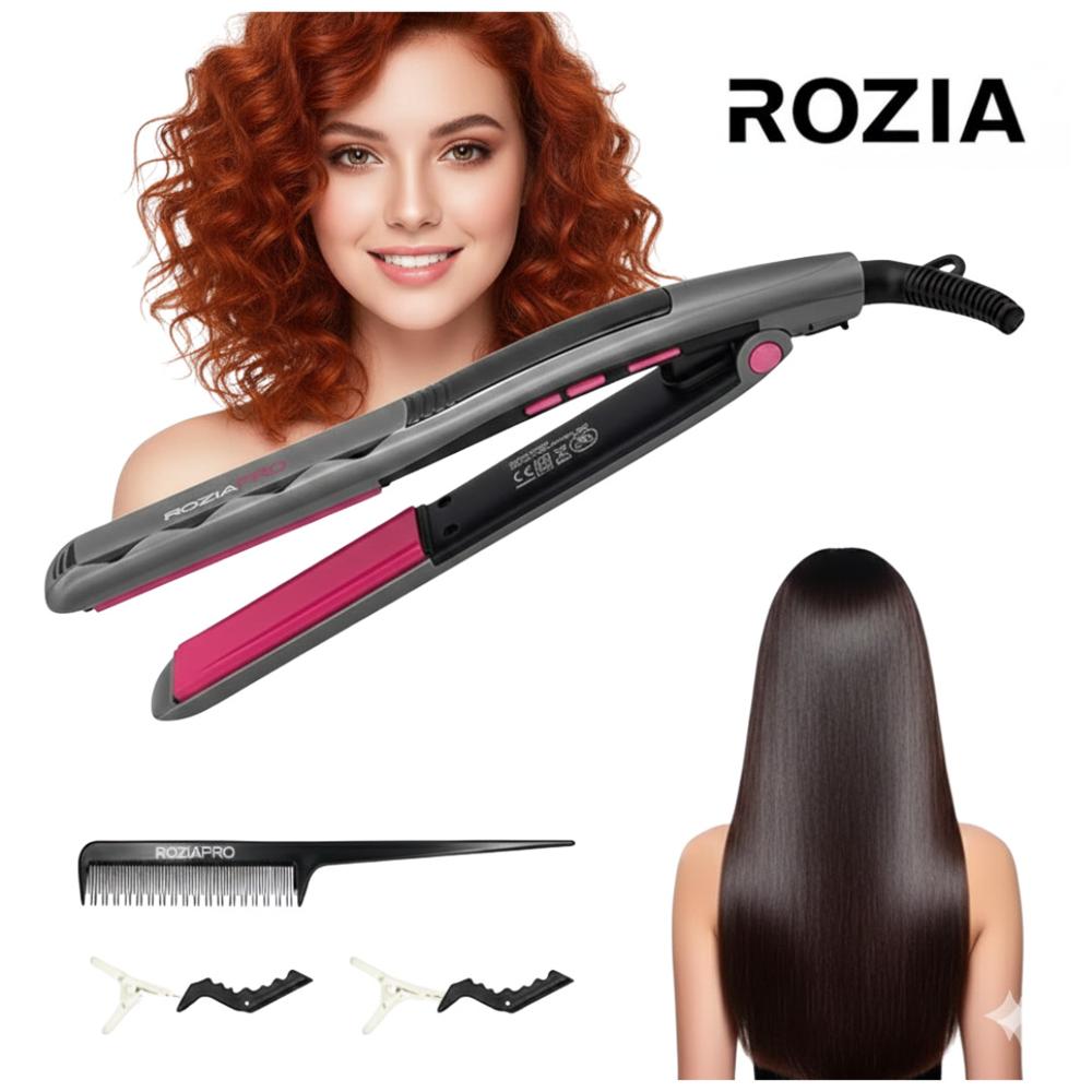 Plancha Rozia Alisadora para el Cabello Pro HR 859 Gama Profesional Salón en Casa