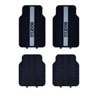 FUNDA CUBRE PISO SPARCO 4 PIEZAS PVC LINEA GRIS