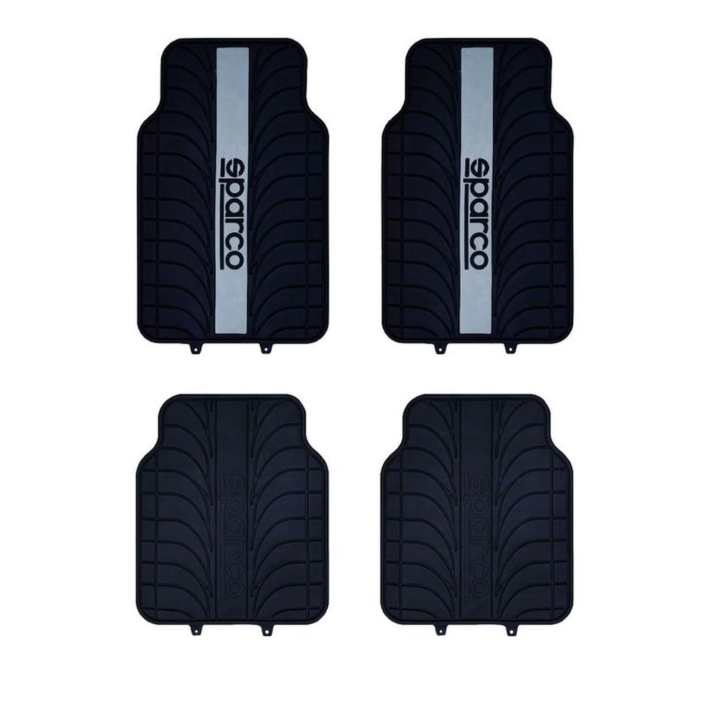 FUNDA CUBRE PISO SPARCO 4 PIEZAS PVC LINEA GRIS