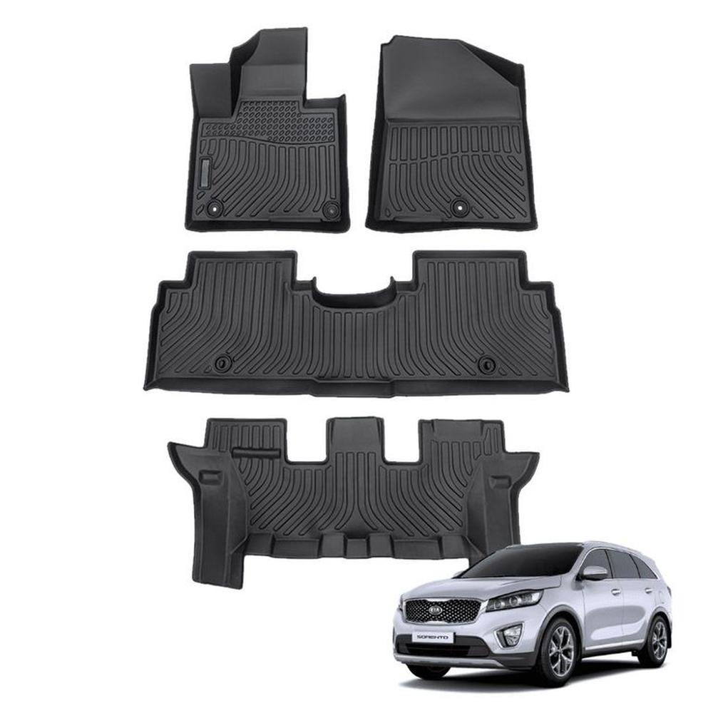 PROTECTOR CUBRE PISO 5D TPE KIA SORENTO 3 FILAS 2016-2021