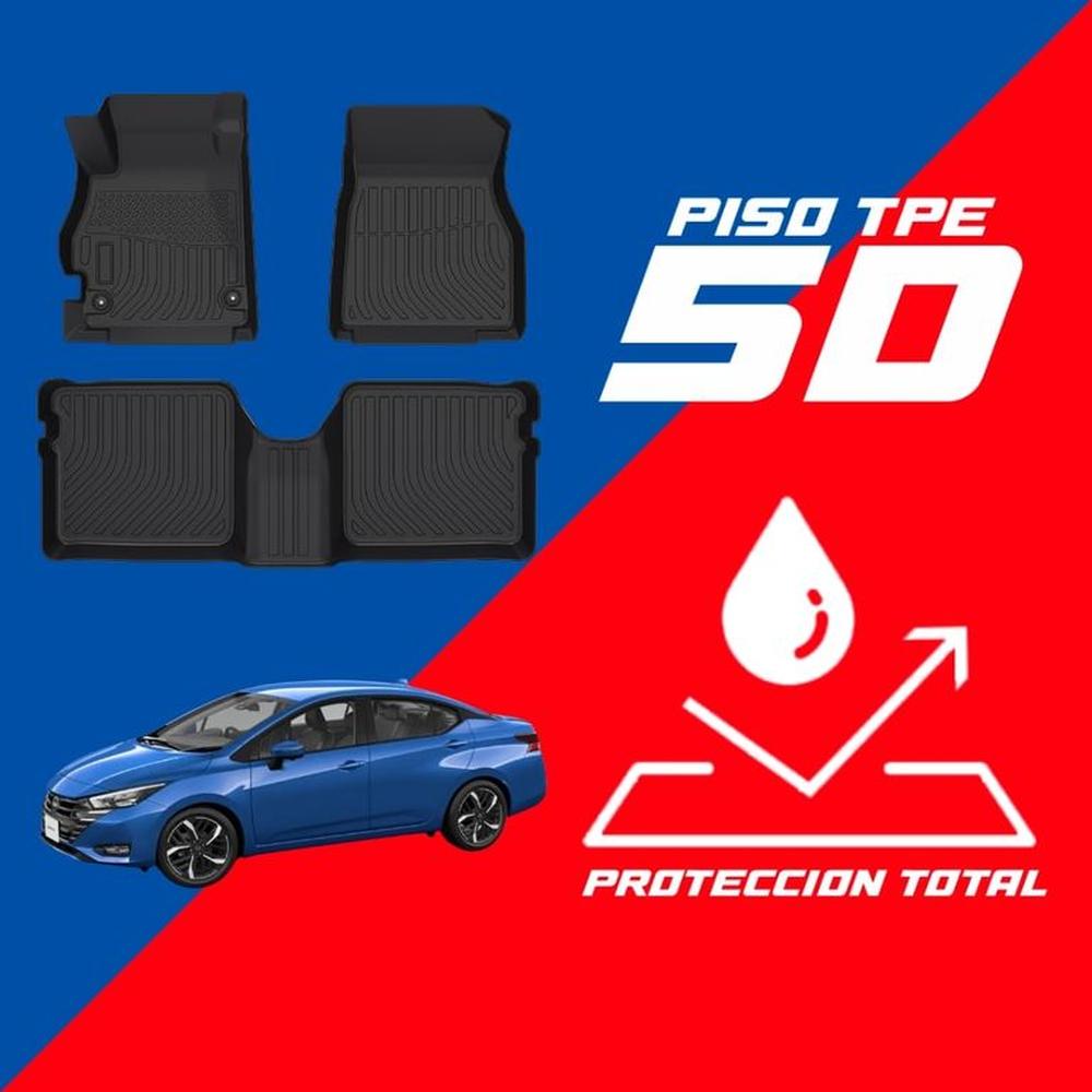PROTECTOR CUBRE PISO 5D NISSAN ALMERA VERSA 2022 - 2024