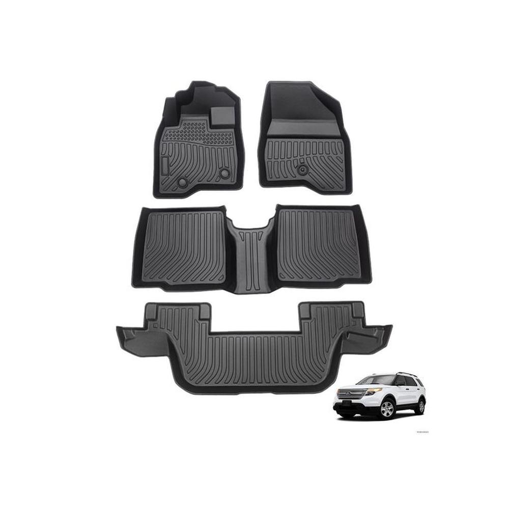 PROTECTOR CUBRE PISO 5D TPE FORD EXPLORER 2015-2019 3 FILAS PROTECTOR CUBRE PISO 5D TPE FORD EXPLORER 2015-2019 3 FILAS