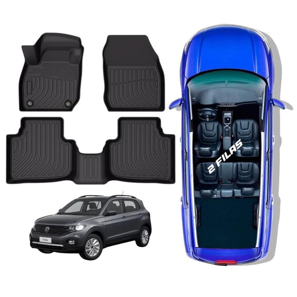 PROTECTOR CUBRE PISO 5D VOLKSWAGEN T-CROSS 2020-2023