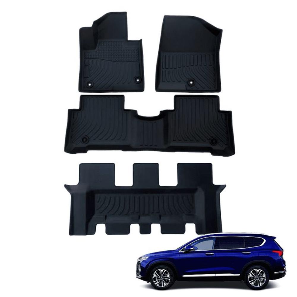 PROTECTOR PISO 5D TPE HYUNDAI SANTA FE 2013-2018 3 FILAS