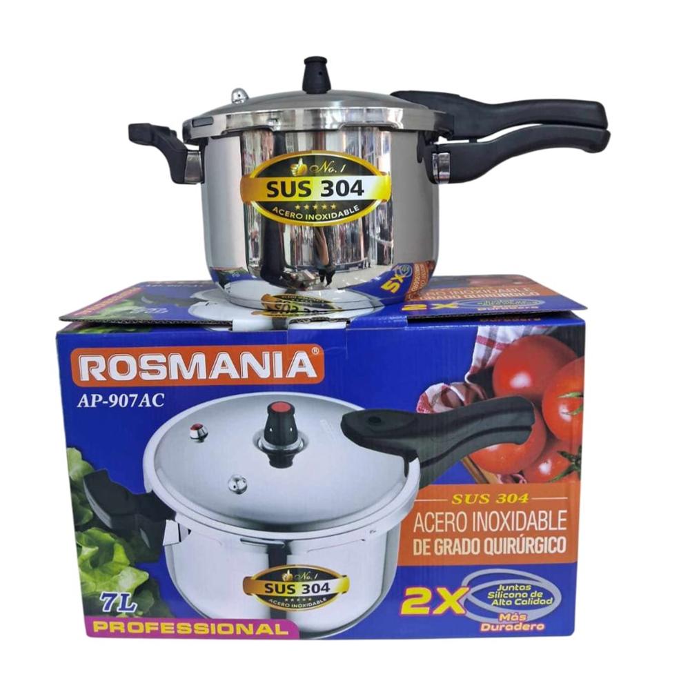 Olla a Presión ROSMANIA 7 Litros Acero Inoxidable RS-P007L
