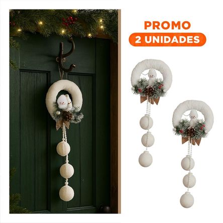 Pack2 Adorno para Infantes Inquietos Navidad en Blanco Pack2 Adorno para Infantes Inquietos Navidad en Blanco