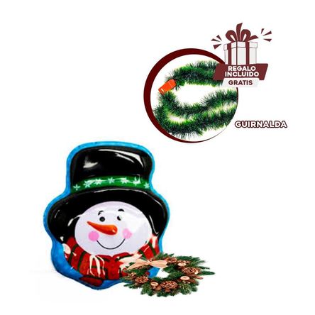 Caja Unica Especial en Rojo Celeste Y+Guirnalda Nav.