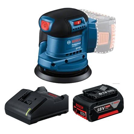 Lijadora Bosch GEX 185-LI + Batería 18V 4.0Ah + Cargador Lijadora Bosch GEX 185-LI + Batería 18V 4.0Ah + Cargador