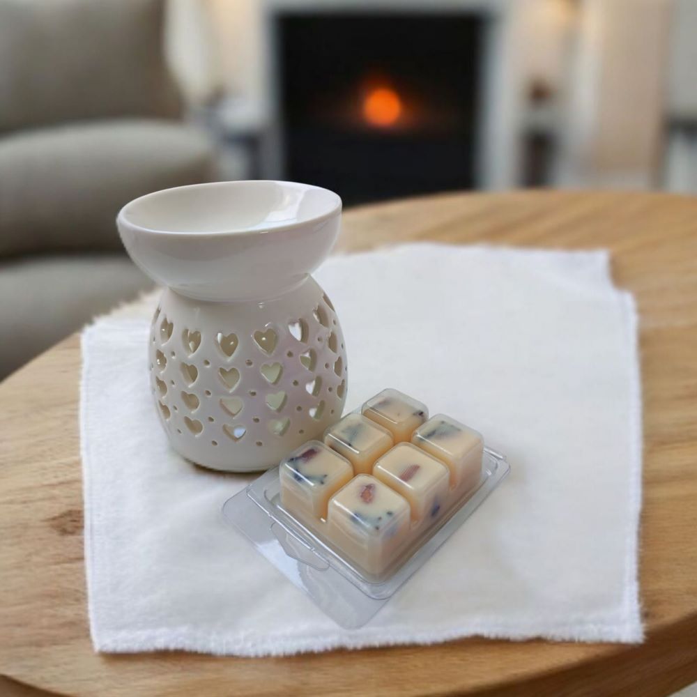 PACK WAX MELTS PERFUMADA MAS HORNO QUEMADOR CORAZON GRANDE BLANCO 2 PACK WAX MELTS PERFUMADA MAS HORNO QUEMADOR CORAZON GRANDE BLANCO 2