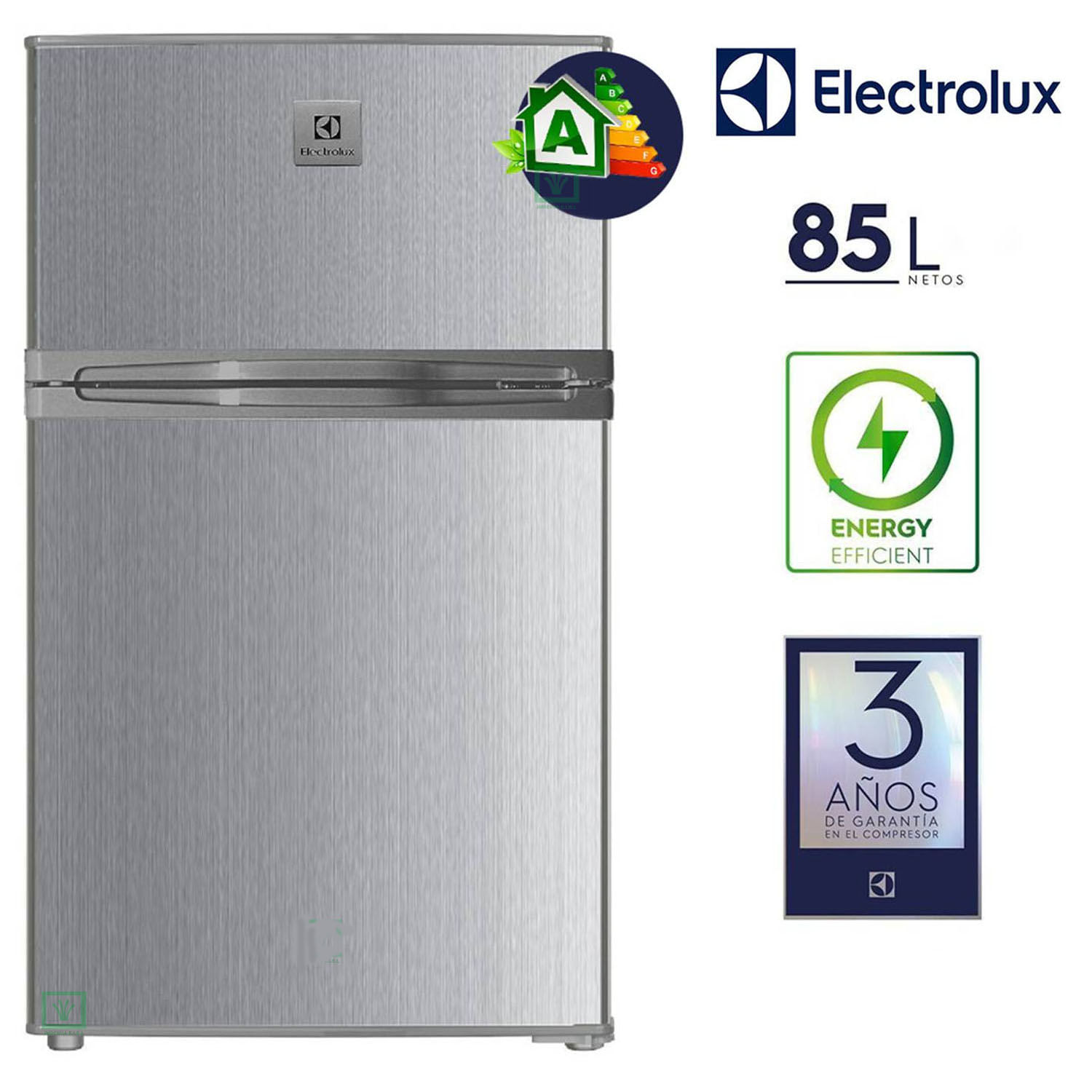 Frigobar 85Lts Doble Puerta Electrolux ERTM87G2HQS Gris