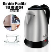 Hervidor Eléctrico Practika de Acero Inox. 1.8Lt - INOX 18 II