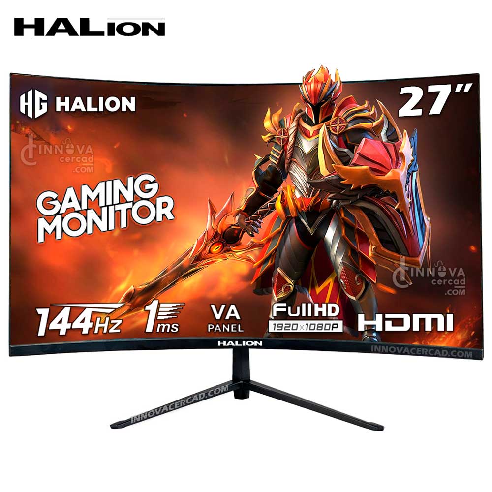 Monitor Halion Gaming HS 2703FC 27 VA Full HD 1920 x 1080 144Hz 1ms HDMI