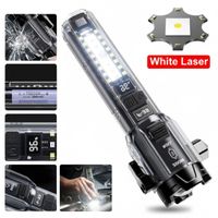 Linterna De Mano Portátil Multifuncional Luz Lateral COB De Emergencia