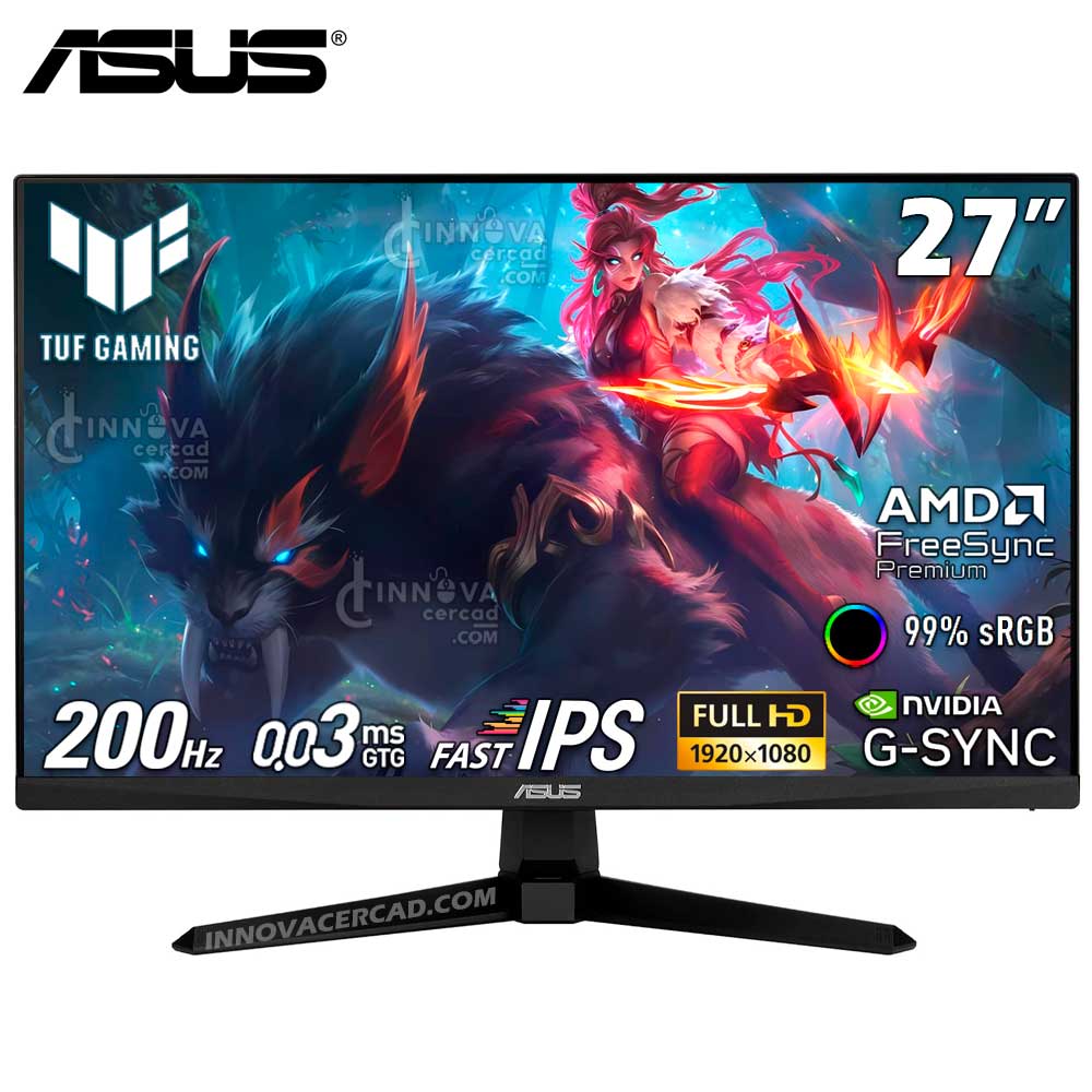 Monitor Asus Tuf Gaming Vg279q5a 27 Full HD Fast IPS 200HZ 0.3MS G-SYNC