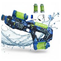 Pistola de Agua Mercury Lanzador de Agua para Niños Juguete Aire Libre Batería con Accesorios Azul