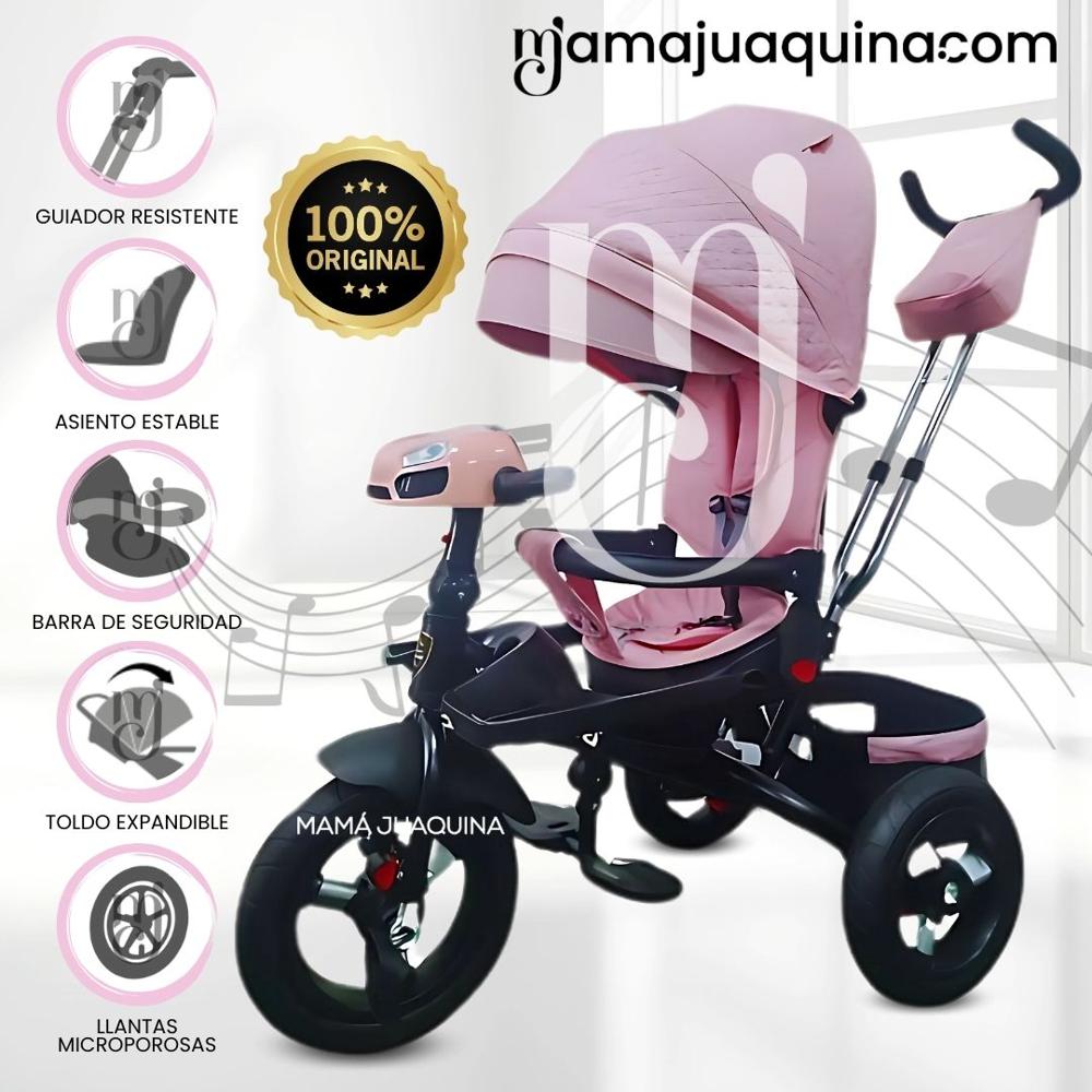 Triciclo Guiador para Niños EFABEL Edición Llimitada Pink