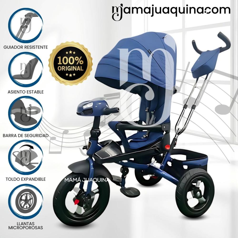 Triciclo Guiador para Niños EFABEL Edición Llimitada Blue