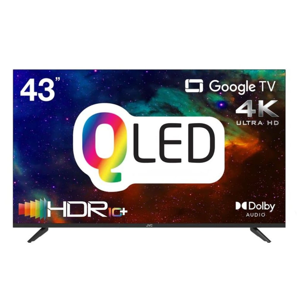 TELEVISOR JVC QLED 43 4K UHD SMART GOOGLE TV  LT-43KB758