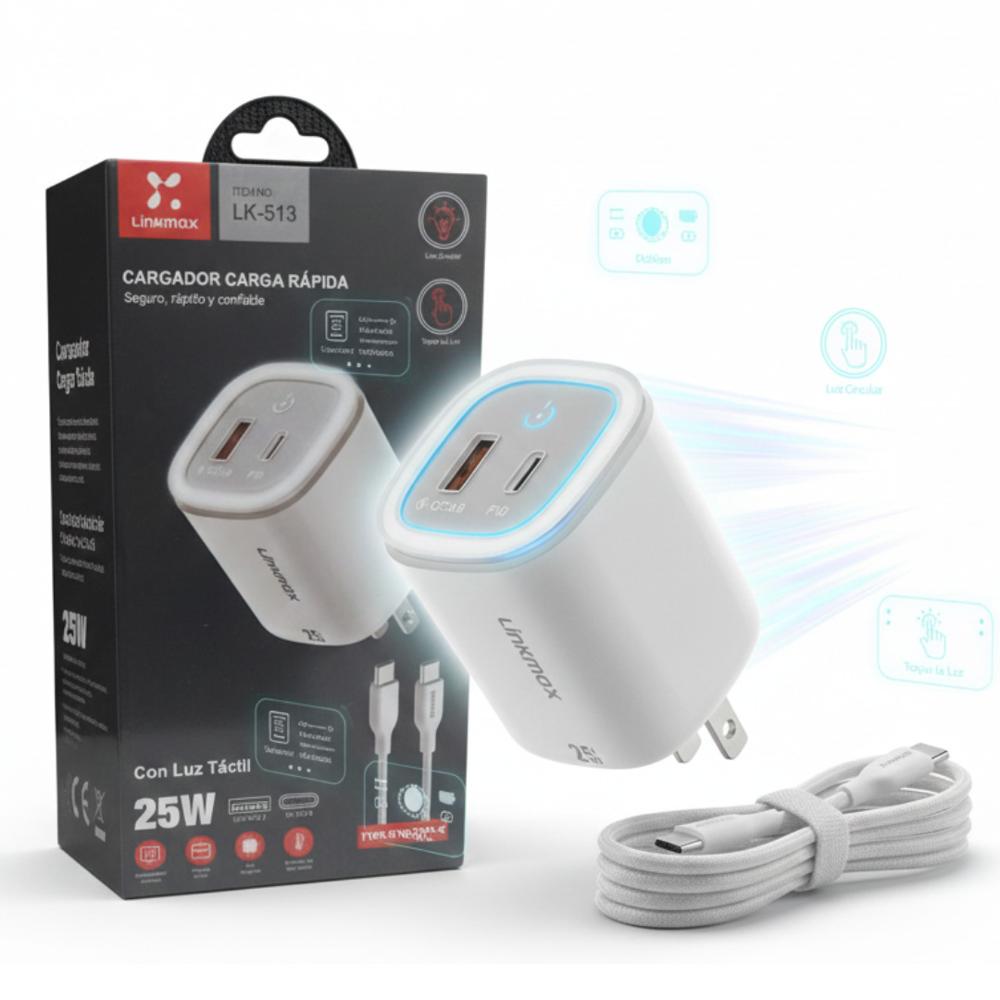 Cargador para Celulares Linkmax 25W Android