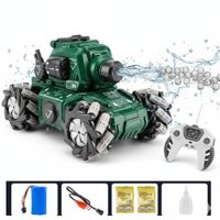 Carro a Control Remoto  2 en 1 Modelo Tanque Acrobático  Juguete para Niños Lanzador de Hidrogel
