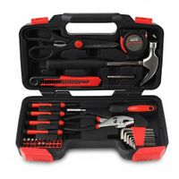 Kit de Herramientas de 39 Pcs Juego de Dados Manual Doméstico y Profesional Estuche  Portable