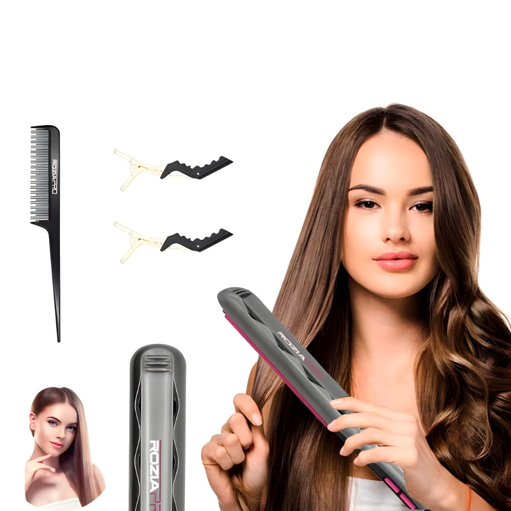 Plancha De Cabello Rozia Hr823 Cerámica Pantalla Digital