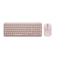 TECLADO Y MOUSE LOGITECH K250 MOUSE M240 BT ROSADO