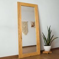 Espejo cuerpo completo RAISSA de madera de pallets