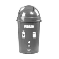 Papelera Cosmos 60 litros Vidrio Rey Plast