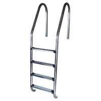 Escalera de Acero Aquant 4 Pasos Modelo 11203