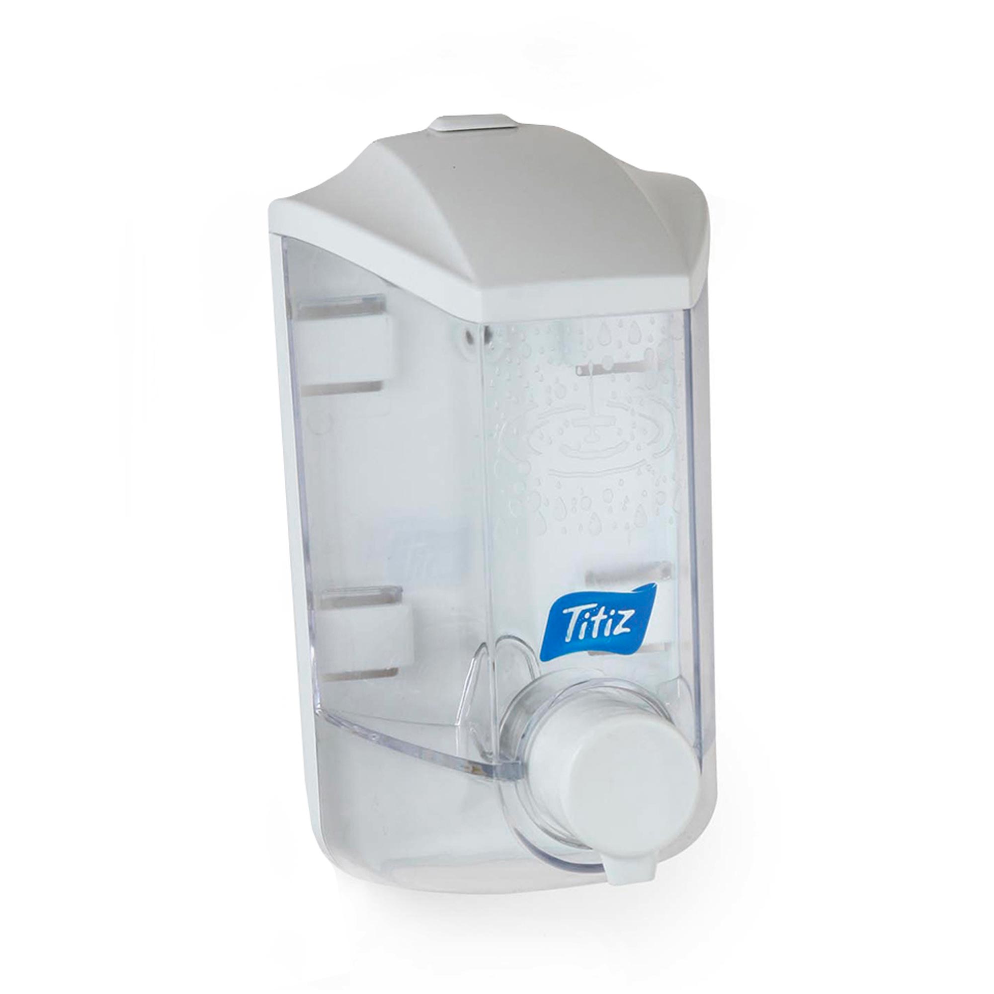 Dispensador de Jabón Líquido PVC Titiz Damla Transparente 400 ml