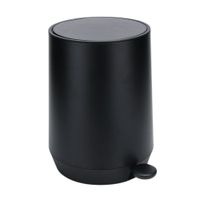 Papelera de Baño Orange Modelo BIR0090BAWD Negro 5 litros con Pedal y Cierre Lento