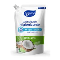 Jabón Líq Antibac Coco y Lima Ballerina 750 Ml