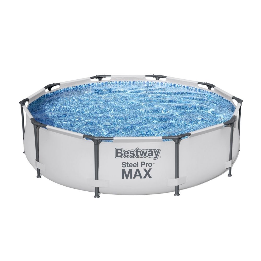 Piscina Estructural Circular Bestway Steel Pro Max 4678L 305x305x76cm Gris
