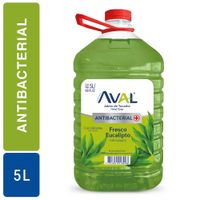 Jabón Líq Antibac Fresco Eucalipto Aval 5 Lt