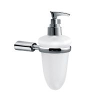 Dispensador de Jabón Oval Vainsa Acero Inoxidable Cromado
